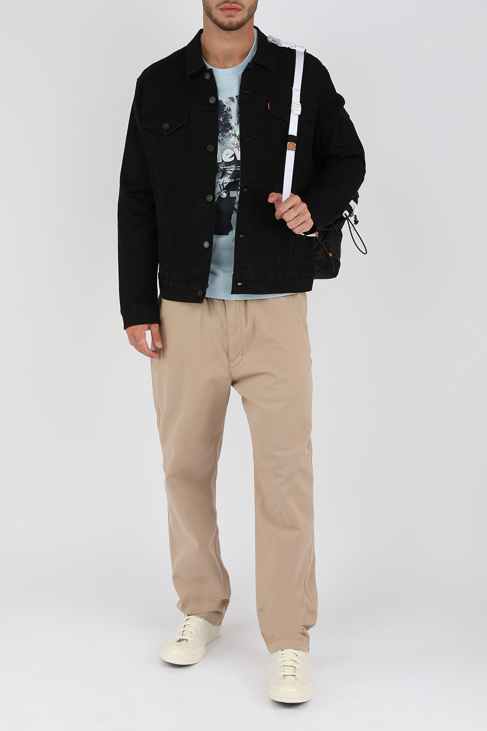 ז'קט ג'ינס שחור